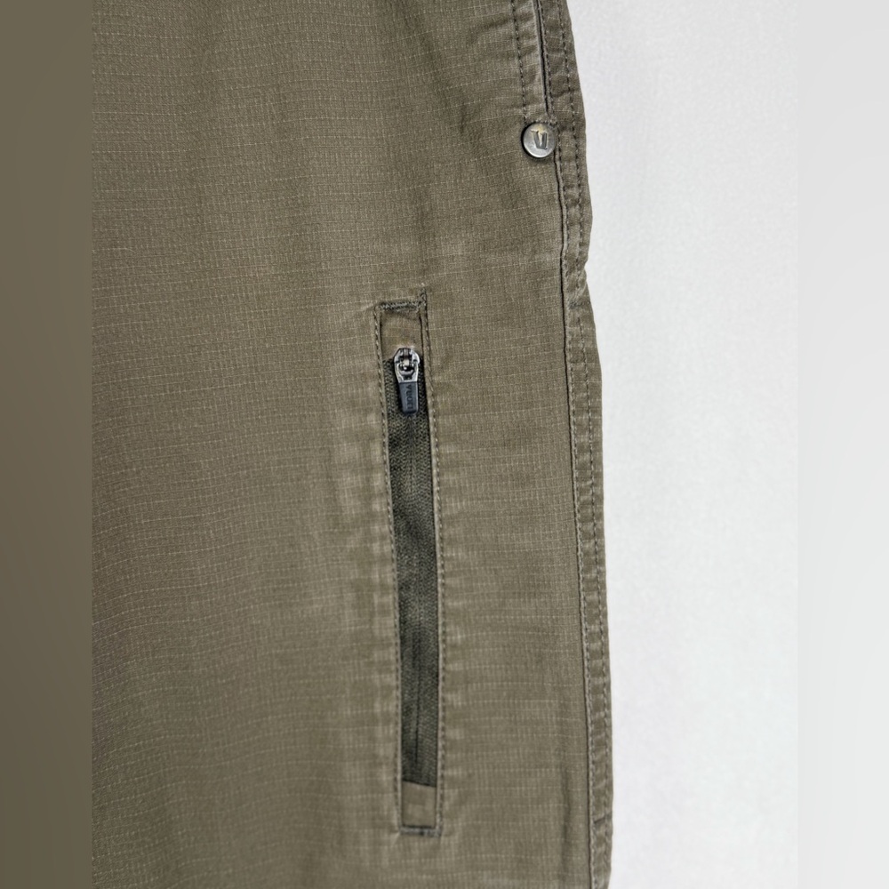 Vuori Men’s Dark Oregano Ripstop Drawstring Jogger Pants Organic Cotton Sz XS - Picture 2 of 10